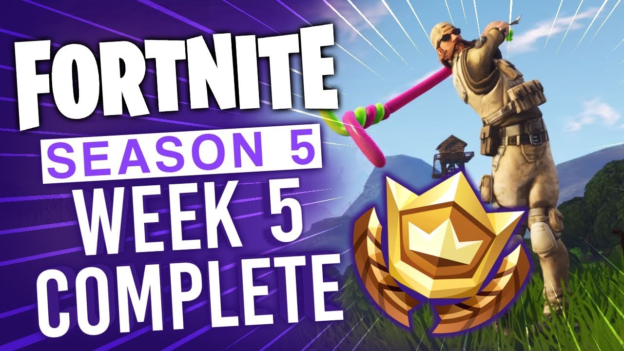 Season 5 Week 5 Quick Guide - Fortnite Battle Pass Challenges Completed Fast