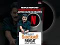 Manoj bajpayee is back as Ghooskhor pandat|Cinewala