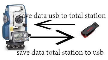 how to data export and import in Sokkia total station with USB,