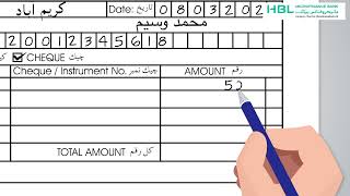 How to fill out a deposit slip?