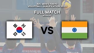 KOR vs. IND - Full Match | AVC Men's Tokyo Volleyball Qualification 2020