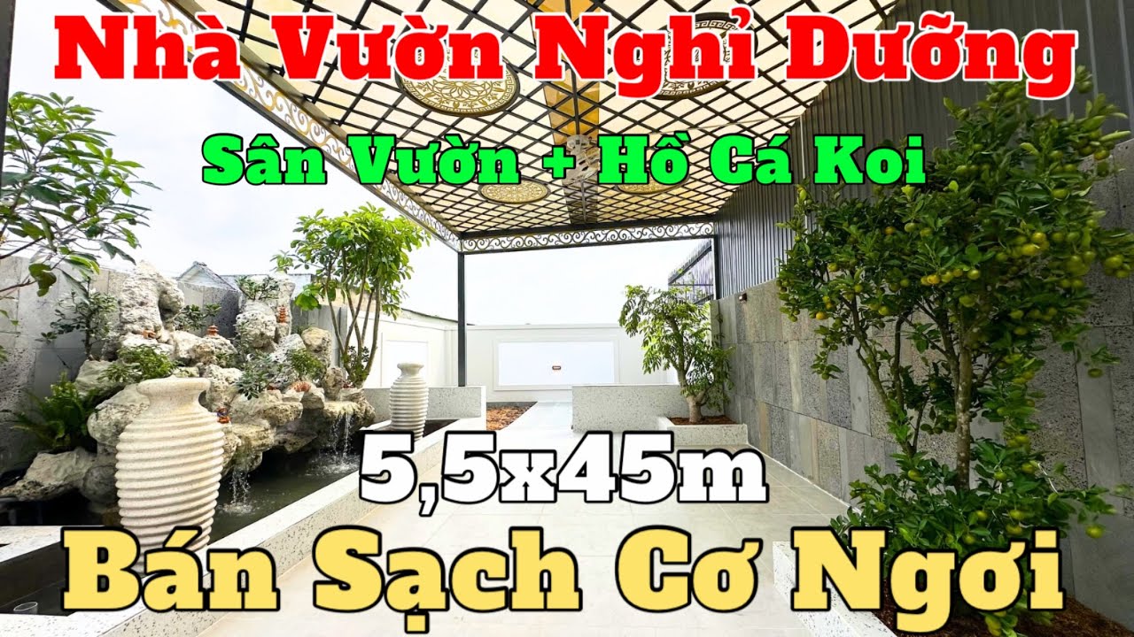 Chủ Ngộp Bán Gấp Nhà Sân Vườn Quá Rẻ Nghỉ Dưỡng Đẹp Ngất Ngây Sổ Hồng Riêng ngay chợ bình chánh