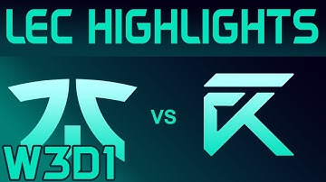 FNC vs XL Highlights LEC Spring 2020 W3D1 Fnatic vs Excel Esports LEC Highlights 2020 by Onivia