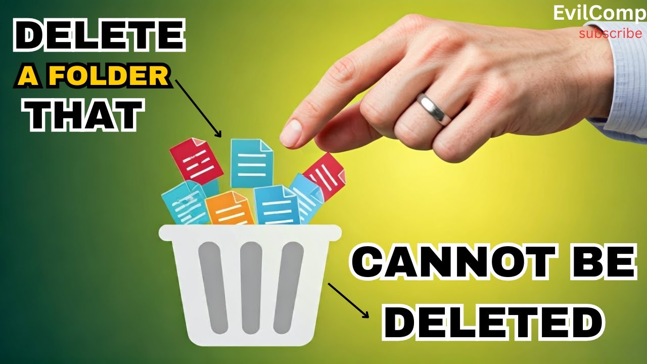 How to Delete a Folder That Cannot Be Deleted - YouTube