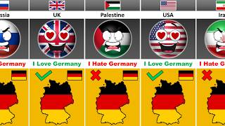 Countries That Love Or Hate Germany [Countryballs]