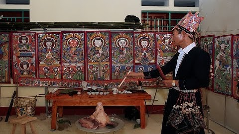 Phụng dựng lễ cúng Bàn Vương của làng - Nga Hoàng -Yên Lập - Phú Thọ - P2