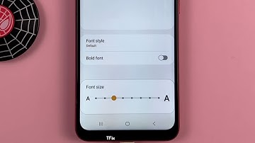 How to enable/disable Bold Font on Samsung A03 Android 13