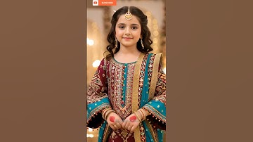 Little Princess in Pakistani Wedding Dress👑 | kids dress #shorts #youtubeshorts #viral #fashion