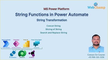 Power Automate 14: Working String Functions in Power Automate | Concat Slice Search and Replace