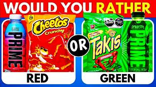 Would You Rather..? Red and Green Food Edition - Daily Quiz