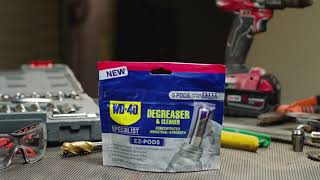 WD-40 Specialist® Degreaser and Cleaner EZ-Pods on Stainless Steel