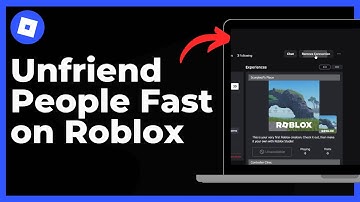 How to Unfriend People Fast on Roblox - Remove Friends in Roblox (Removal Button)