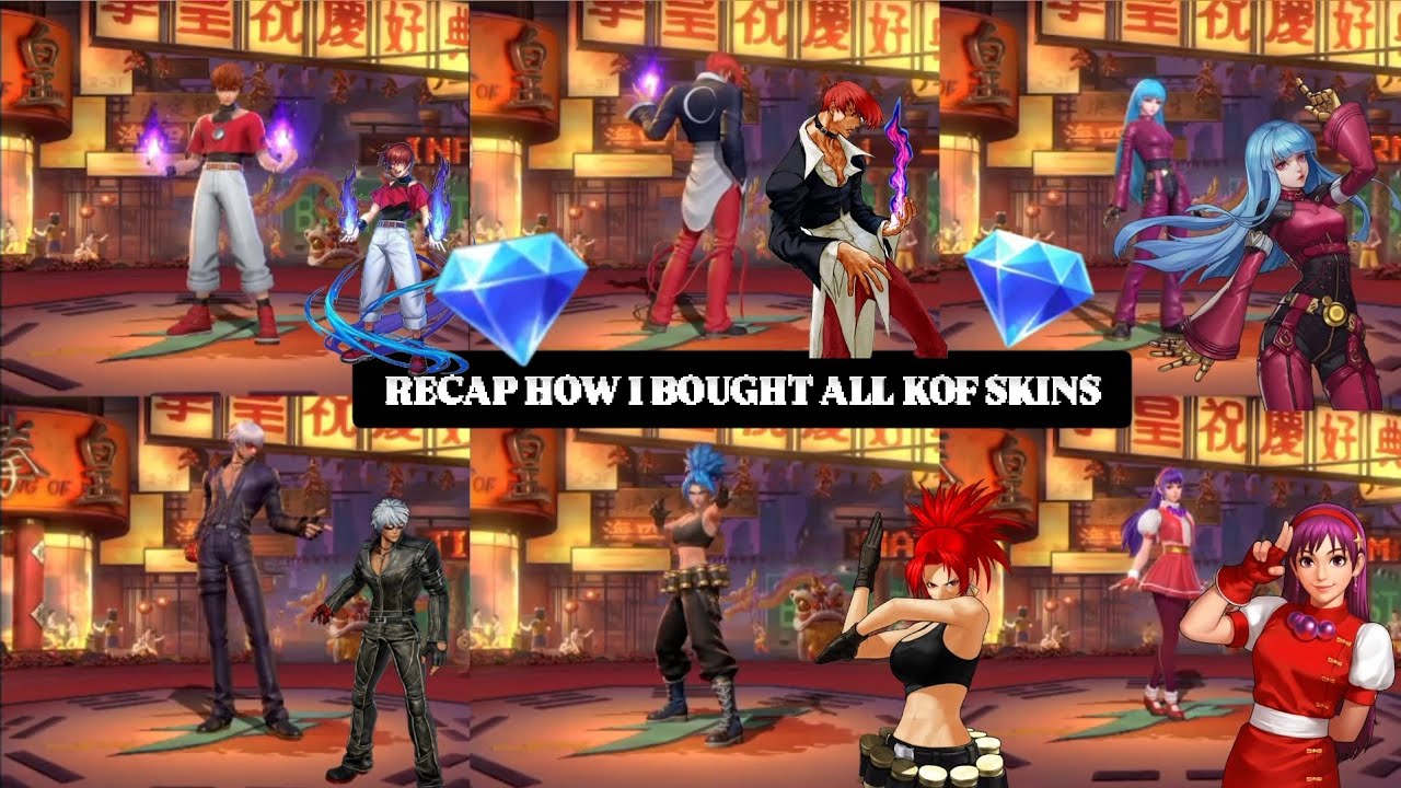 RECAP HOW I BOUGHT ALL KOF SKINS BY SPENDING 40,000+ DIAMONDS 🔥🔥AND ALL THERE PATTERNS MLBBXKOF 2025