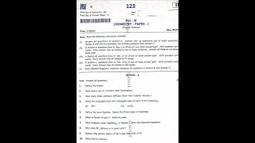 Ap inter 1st year chemistry question paper 2022