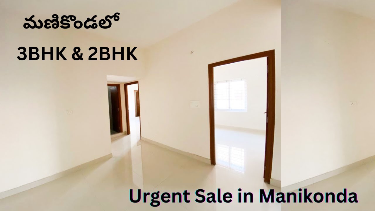Brand New 3BHK flats for sale in Hyderabad Manikonda 2bhk flats