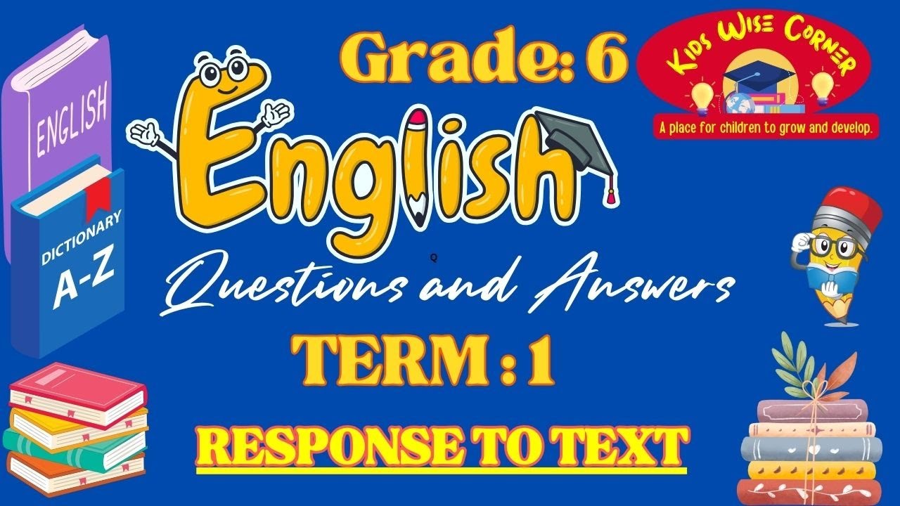 Grade 6 Term 1 English | Exam Questions and Answers - YouTube