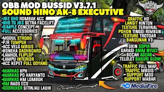 OBB BUSSID TERBARU V3.7.1 Sound HINO AK-8 Super Executive GRAFFIC HD ALL MAP Bus Simulator Indonesia