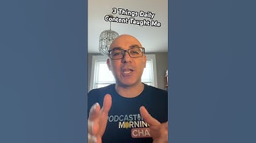 What Daily Content Taught Me Already