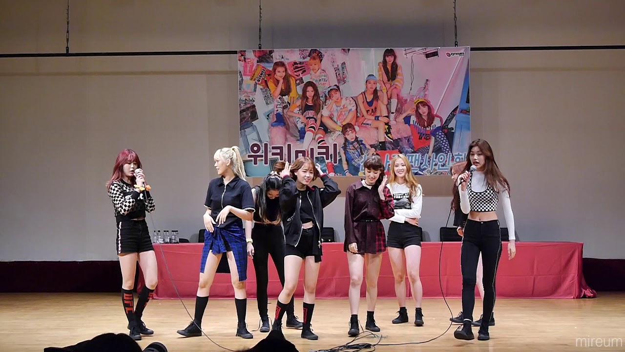 170916 위키미키 일산팬싸 IDLYG 공연 직캠 (파트바꿔추기) fancam by 미름