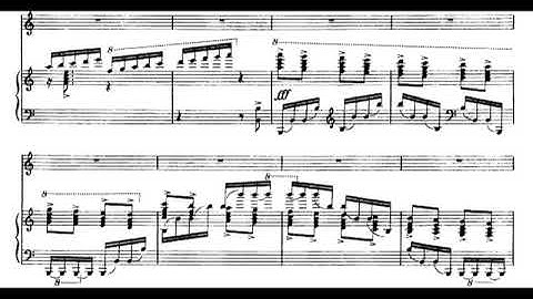 Conlon Nancarrow - Toccata for Violin and Player Piano (1935) [Score-Video]