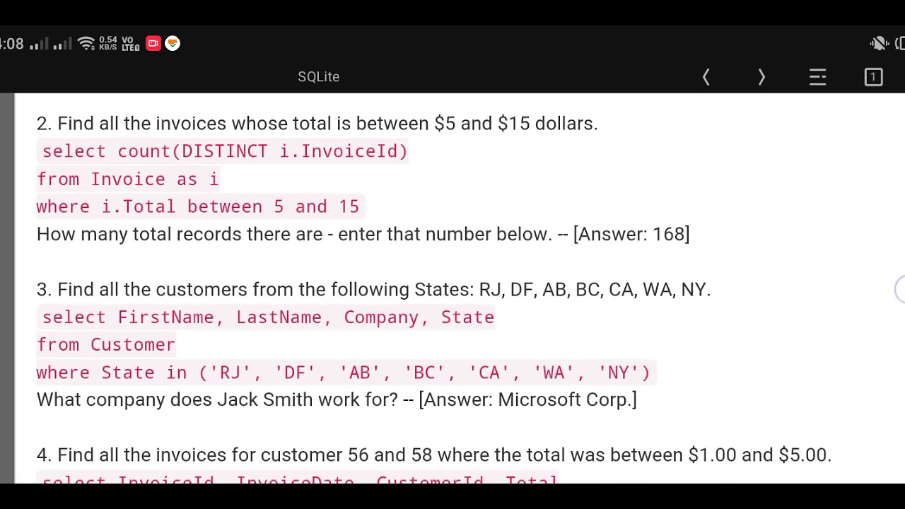 module 2 coding assignment sql for data science