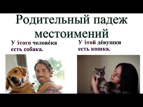 Родительный падеж местоимений