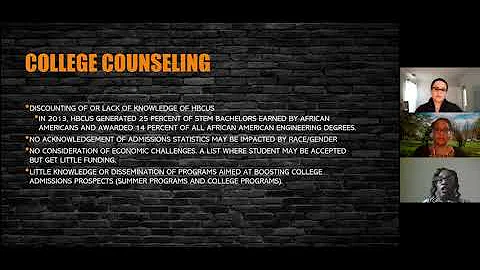 Community Convo April '21: College Counseling,  Dr...