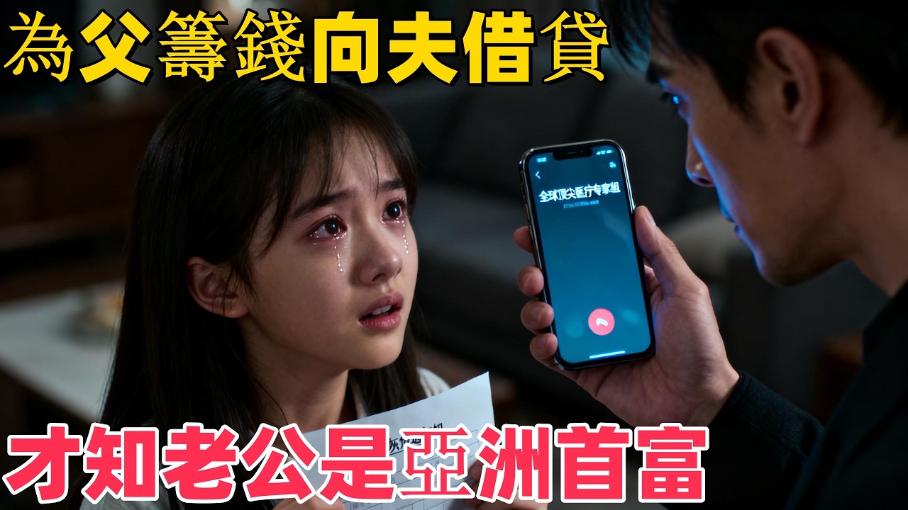 上午相親，下午閃婚，女孩不知老公是亞洲首富，為父籌錢崩潰開口借三十萬，他卻一個電話調來了全球專家！