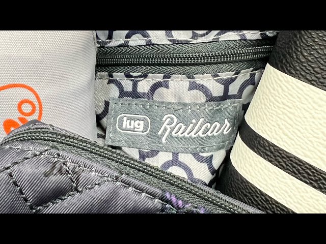 Lug Railcar ? Butterfly Grey, large Cross body bag, travel, lightweight lug | Bags | Nwt Lug Railcar Crossbody Bag Butterfly Grey  main image 3