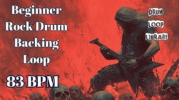 83 BPM Beginner Rock Drum Loop – Simple, Steady Groove