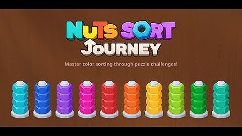 ✨ Nut Sort Puzzle 🌈 Sorting Games | Relaxing & Fun Gameplay 🧩