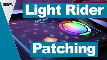 How do I patch fixtures in Light Rider? | Light Rider DJ App Beginner Tutorial English