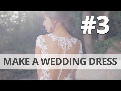 How to make your own Wedding Dress DIY Part 3 | Preparing the Zipper and the Zip-Up Area