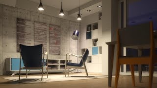 V-Ray 3.7 for Cinema 4D – How to light an interior night scene