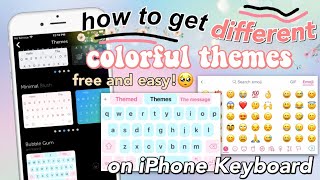 Get Colored Themes on iPhone Keyboard (iOS) screenshot 4