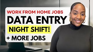 DATA ENTRY Night Hours Verify Insurance More Work From Home Jobs 2026