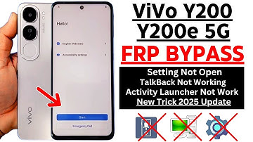 Vivo Y200/Y200E 5G : FRP BYPASS / GOOGLE ACCOUNT UNLOCK | (Without Pc) Android 15 | New Method 2025