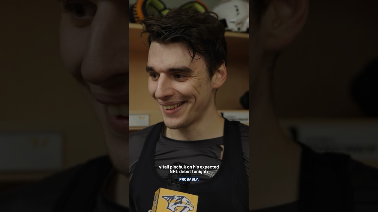 Vitali Pinchuk on his expected #NHL debut tonight 👀