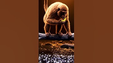 Cinematic 3D Monkey Transformation | Realistic Diamond Magic Scene #shorts #ai #viral #shortvideo