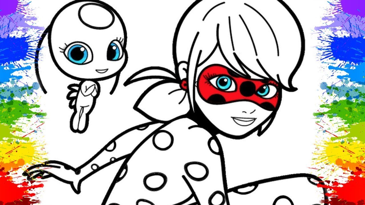 Desenhos da Ladybug para Colorir e Pintar - Tudo Para Colorir