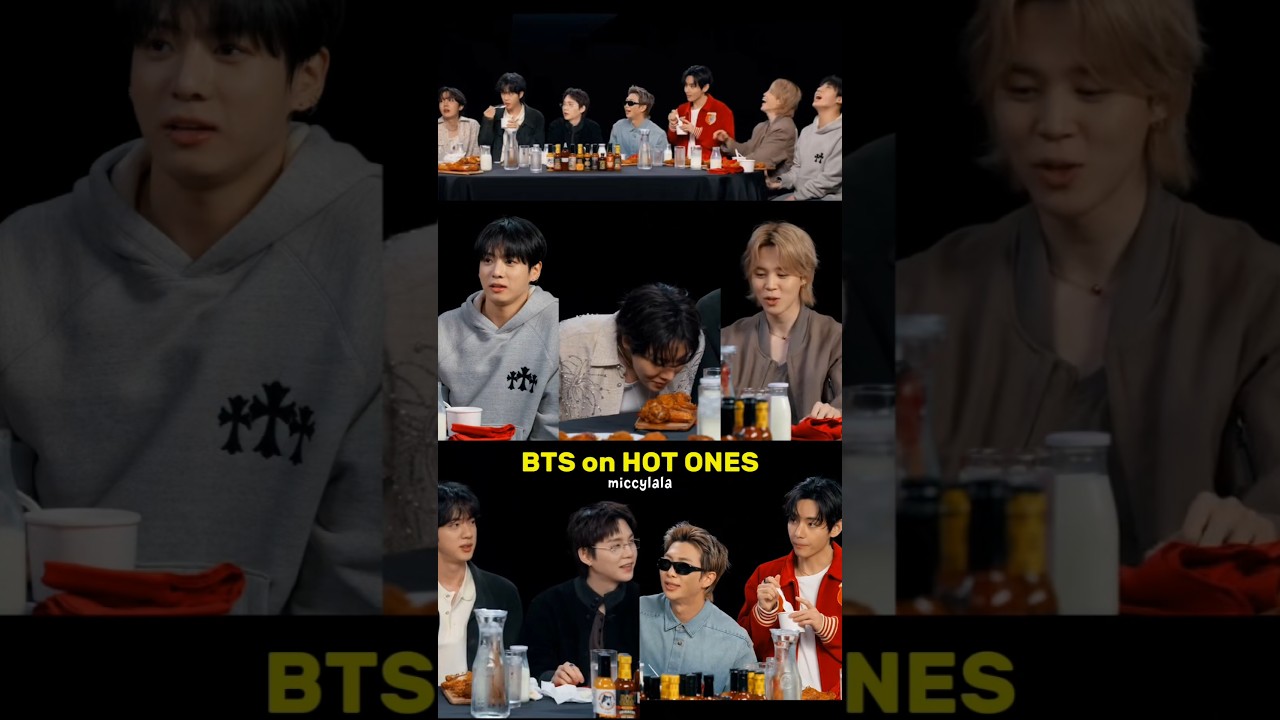 ⁣TaeJin already eating ice cream? BTS on Hot Ones | First We Feast (2026)