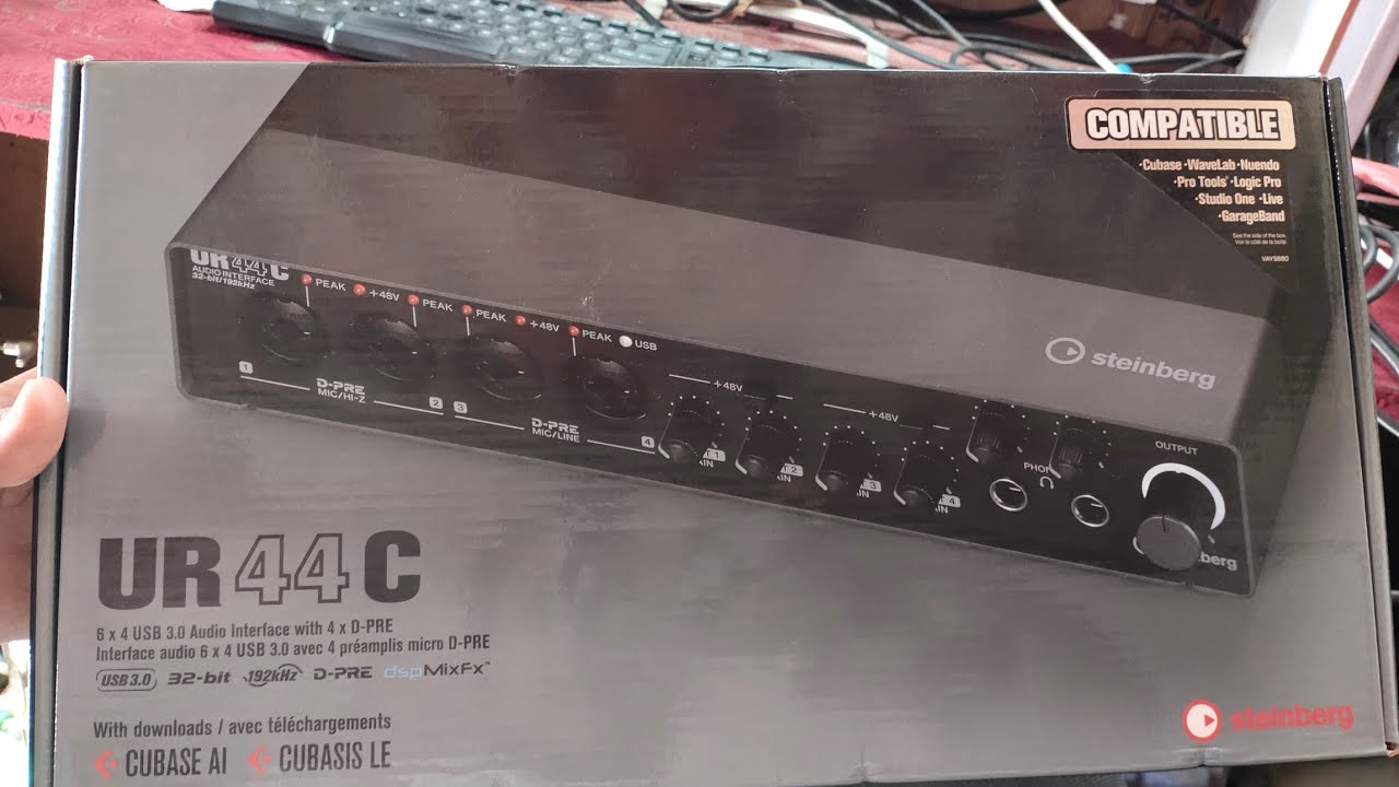 UR44C  steinberg Yamaha sound card unboxing in Hindi
