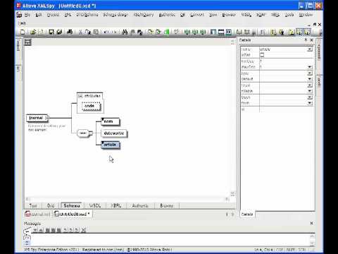 Vidéo XML : créer un schéma XML avec XMLSPY
