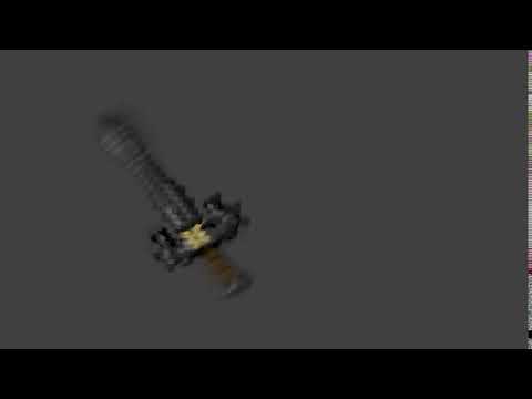 Blender+Minecraft   剣に残像つけてみた