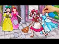 Disney princess please help cinderella clean up  stop motion paper  seegi story