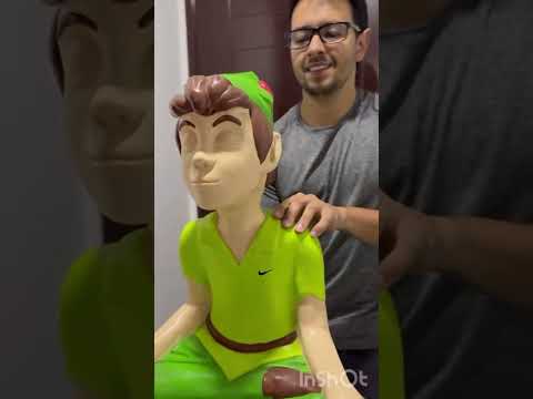 Escultura de Peter pan meditando #peterpan #escultura #sculpture #claysculpture #disney