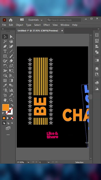 T-Shirt Typography Design Tutorial | Easy Text Effect for Beginners #shorts #foryou  #foryoupage