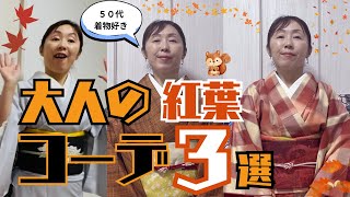 Gorgeous and elegant] 3 kimono outfits to enjoy the autumn leaves