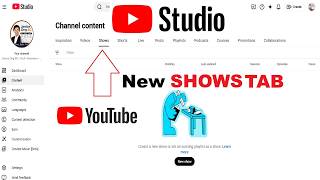 YouTube Studio Adds NEW Shows Tab! First Look & Feature Walkthrough