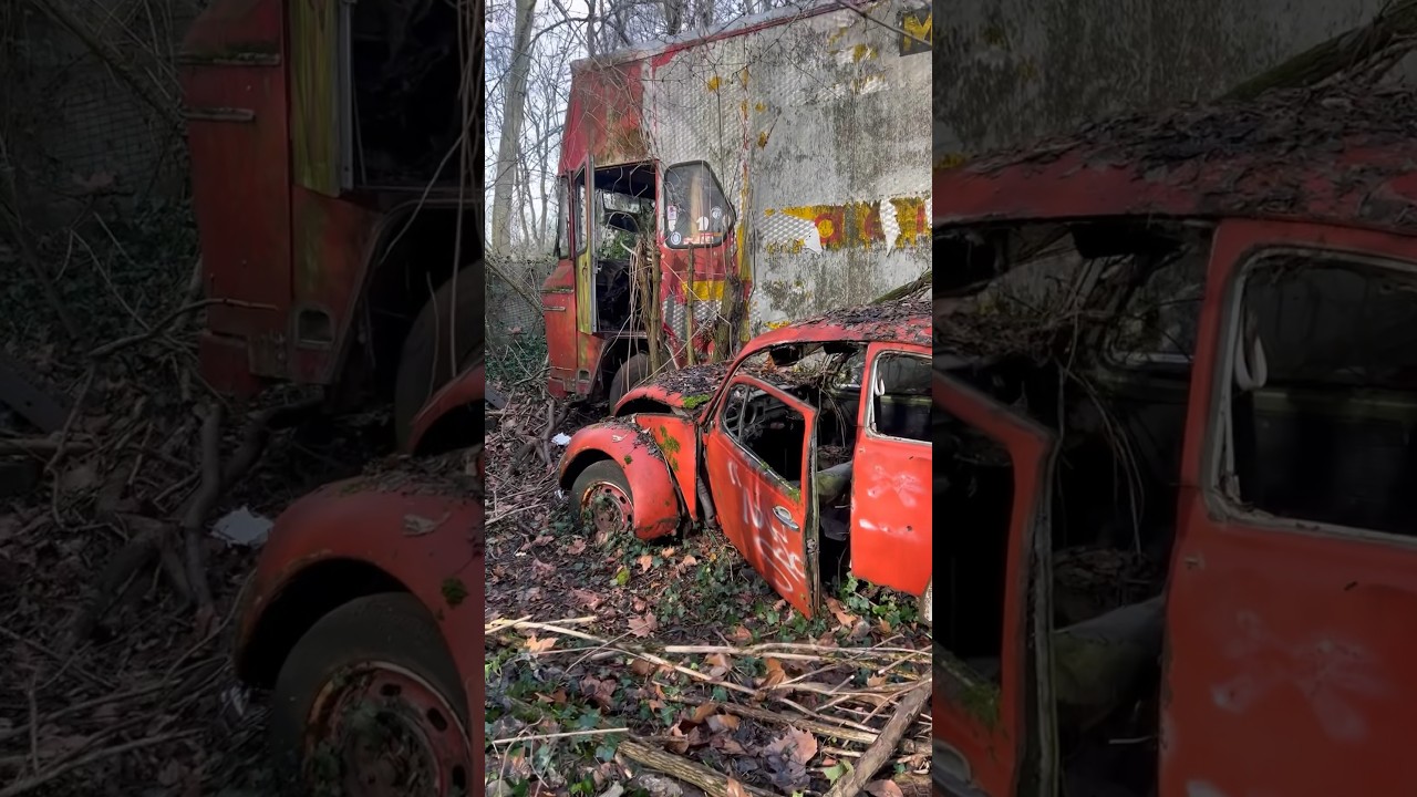 Abandoned cars Belgium 
